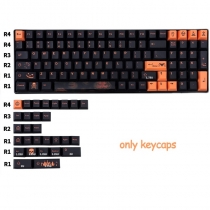Halloween 104+25 Full PBT Dye Sublimation Keycaps Set for Cherry MX Mechanical Gaming Keyboard 64/87/960